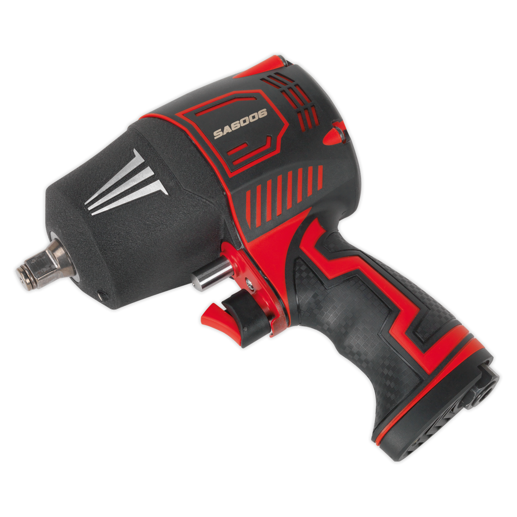 Sealey 1/2"Sq Drive Composite Air Impact Wrench - Twin Hammer SA6006