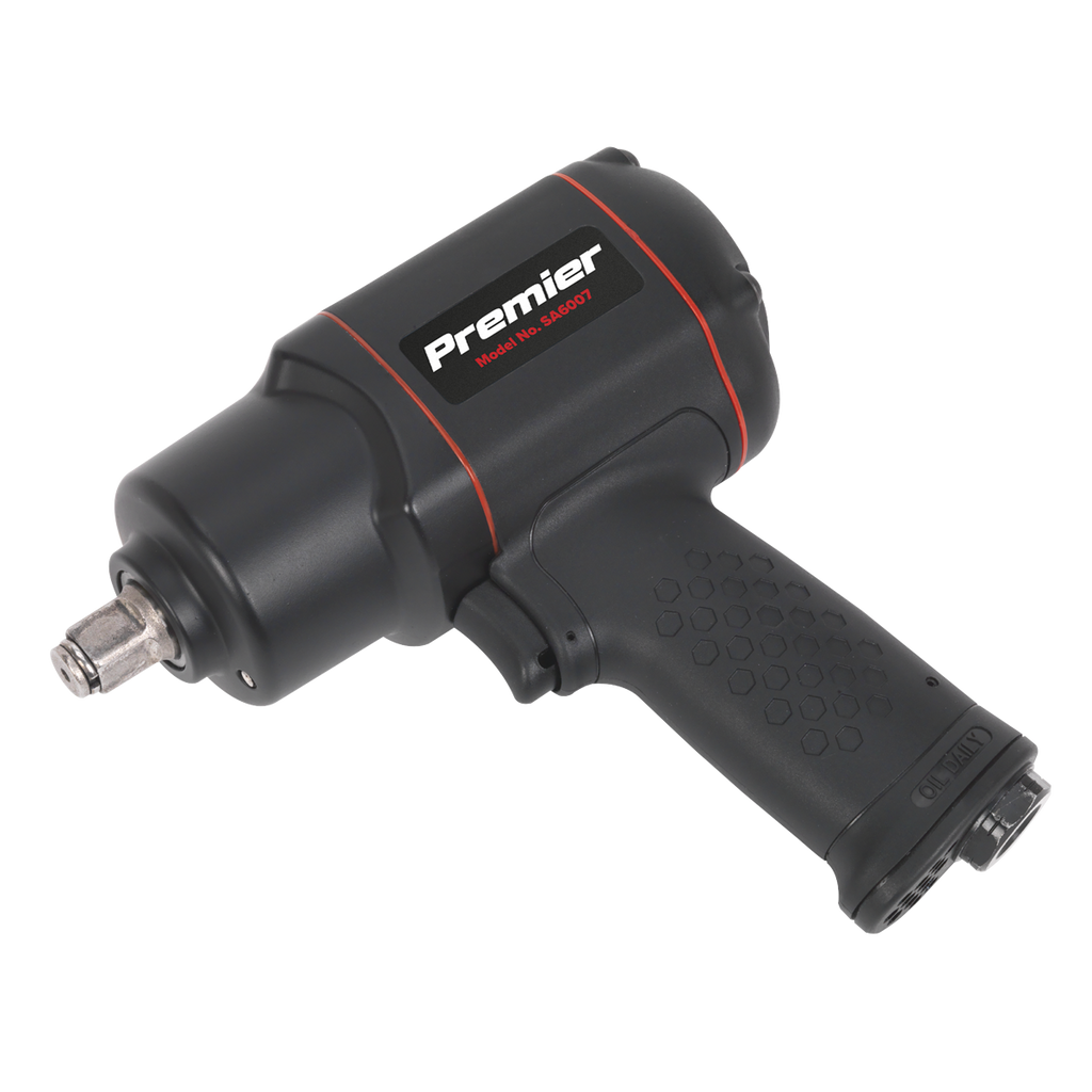 Sealey 1/2"Sq Drive Composite Air Impact Wrench - Twin Hammer SA6007