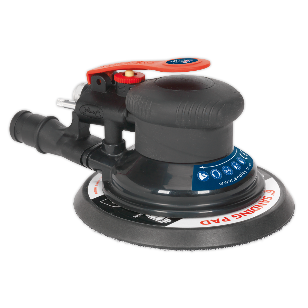 Sealey Ø150mm Dust-Free Air Palm Orbital Sander SA801