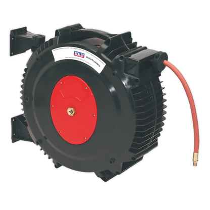 Sealey 15m Retractable Air Hose Reel Ø13mm ID Rubber Hose SA8812