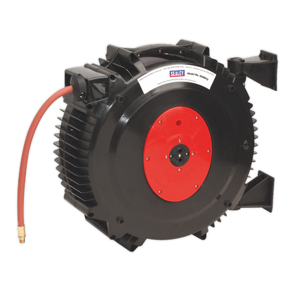 Sealey 15m Retractable Air Hose Reel Ø13mm ID Rubber Hose SA8812
