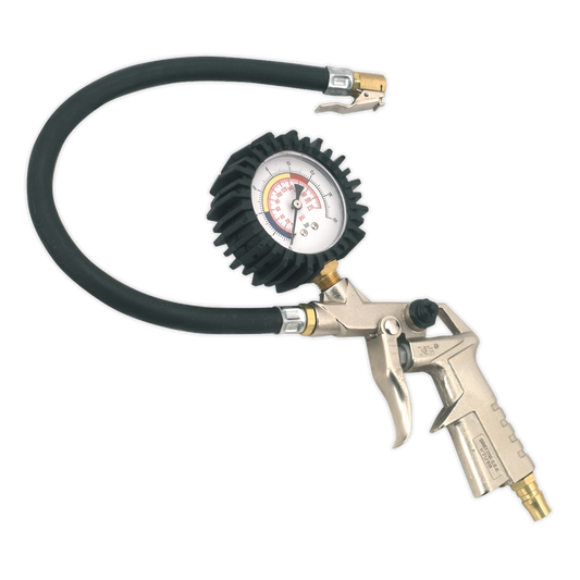 Sealey Tyre Inflator with Clip-On Connector SA924