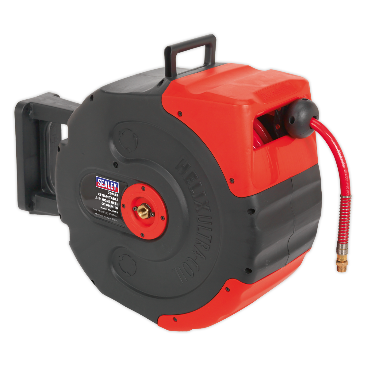 Sealey 20m Retractable Air Hose Reel Ø10mm ID SA93