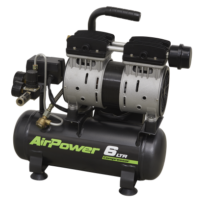 Sealey 6L Direct Drive Low Noise Air Compressor 0.7hp SAC0607S