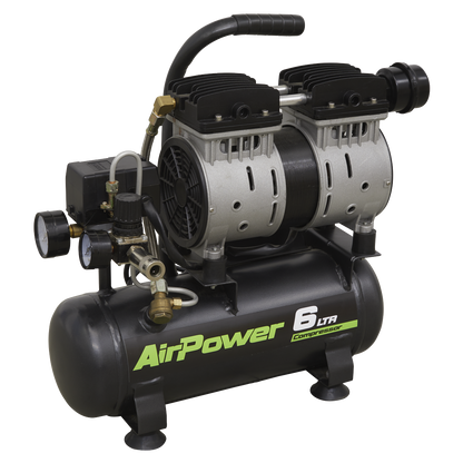 Sealey 6L Direct Drive Low Noise Air Compressor 0.7hp SAC0607S