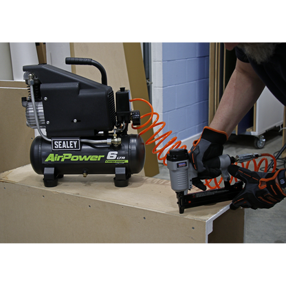 Sealey 6L Direct Drive Air Compressor 1hp SAC0610E