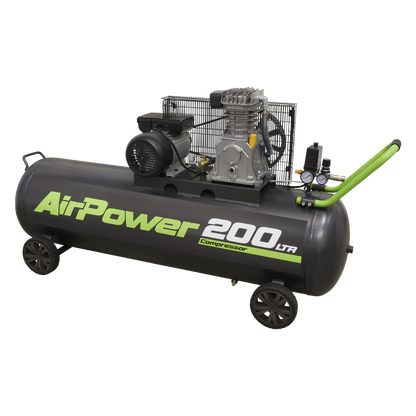 Sealey 200L Belt Drive Air Compressor 3hp SAC20030B