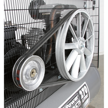 Sealey 270L Belt Drive Air Compressor 7.5hp 3ph SAC32775B