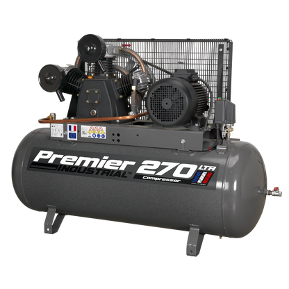 Sealey 270L Belt Drive Air Compressor 7.5hp 3ph SAC32775B