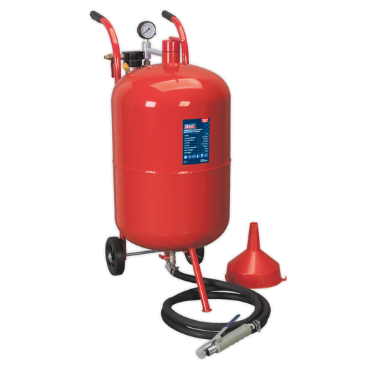 Sealey 75L Shot Blaster with Water Trap & Wheels SB998
