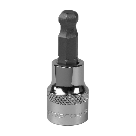 Sealey 8mm 3/8"Sq Drive Ball-End Hex Socket Bit SBBH006