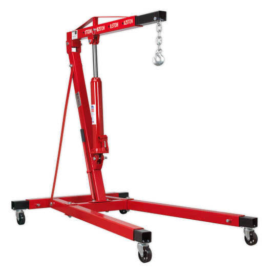 Sealey 1tonne Long Reach Engine Crane with Extendable Legs SC10LR