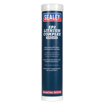 Sealey 400g EP2 Lithium Complex Grease Cartridge SCS106