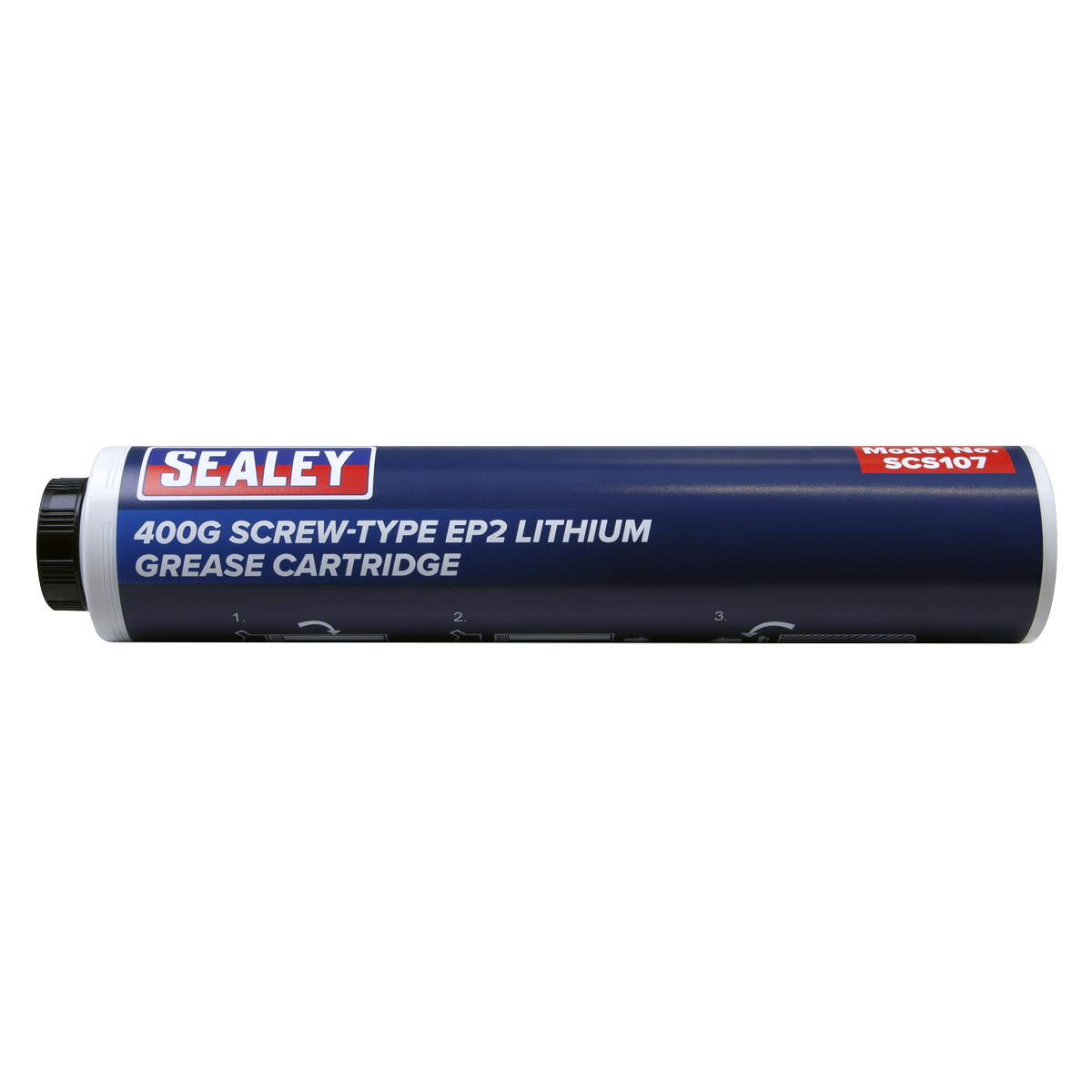 Sealey 400g Screw-Type EP2 Lithium Grease Cartridge SCS107