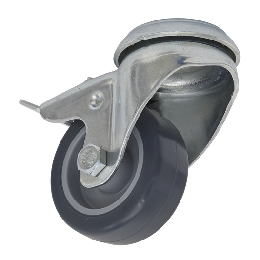 Sealey Ø50mm Castor Wheel Bolt Hole Swivel with Total Lock SCW250SBL
