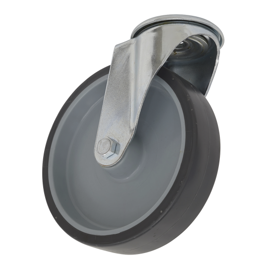 Sealey Ø75mm Medium-Duty Thermoplastic Bolt Hole Swivel Castor Wheel - Trade SCW275SBEM