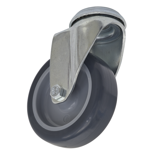 Sealey Ø75mm Castor Wheel Bolt Hole Swivel SCW275SB