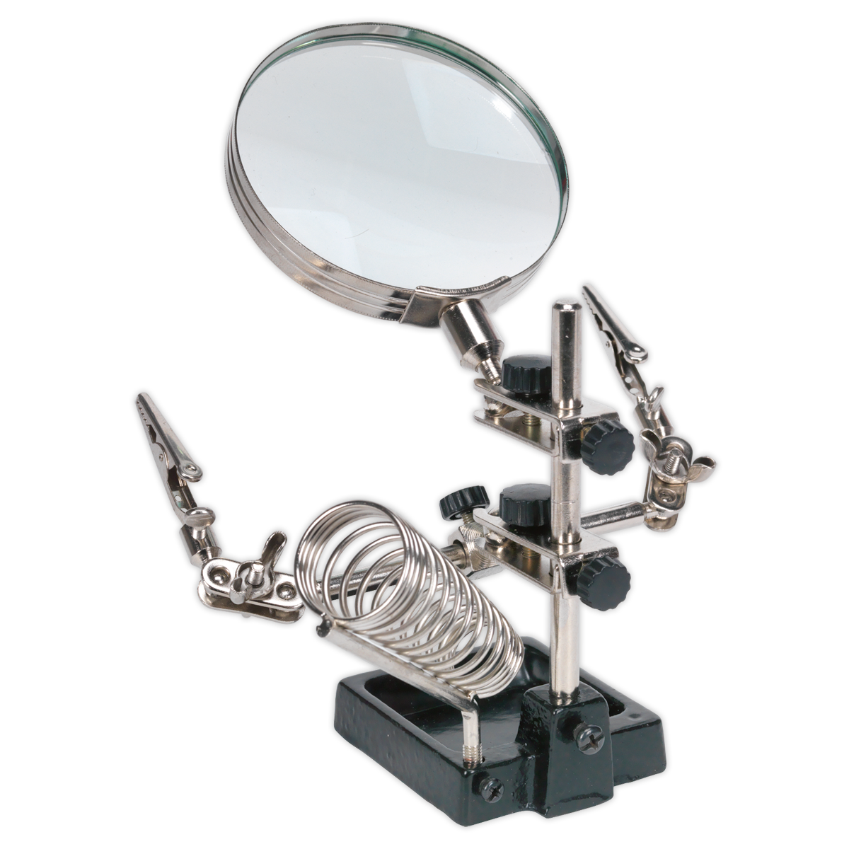 Sealey Mini Robot Soldering Stand with Magnifier & Iron Holder SD150H