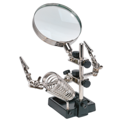 Sealey Mini Robot Soldering Stand with Magnifier & Iron Holder SD150H