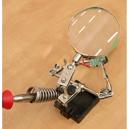 Sealey Mini Robot Soldering Stand with Magnifier & Iron Holder SD150H