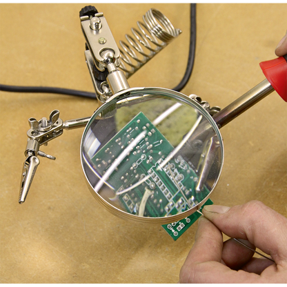 Sealey Mini Robot Soldering Stand with Magnifier & Iron Holder SD150H