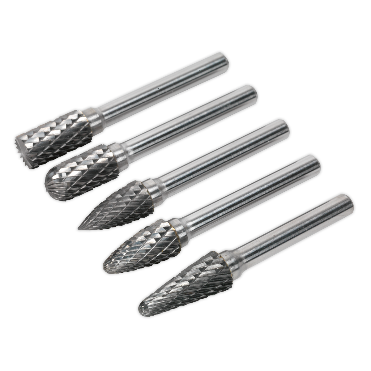 Sealey 5pc Tungsten Carbide Rotary Burr Set SDBK5