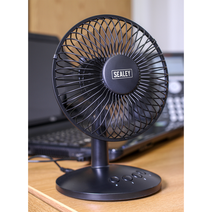 Sealey 6" Oscillating USB Desk Fan SFF6USB