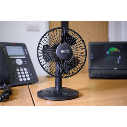 Sealey 6" Oscillating USB Desk Fan SFF6USB