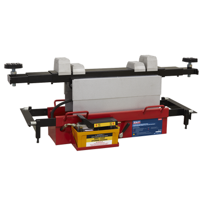 Sealey 2tonne Air Jacking Beam with 1.6m Extending Arms & Flat Roller Supports SJBEX200A
