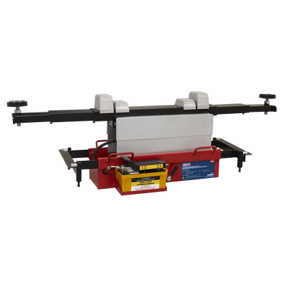 Sealey 2tonne Air Jacking Beam with 1.6m Extending Arms & Flat Roller Supports SJBEX200A