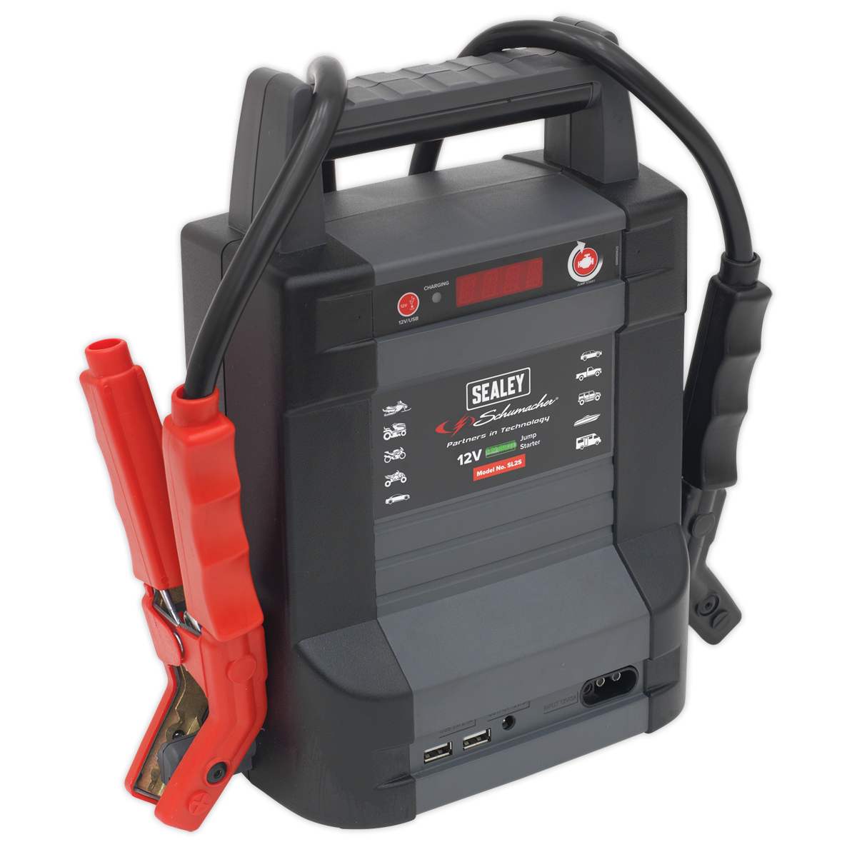 Sealey Schumacher® 800A 12V Jump Starter Power Pack Lithium-ion Phosphate (LiFePo4) SL2S