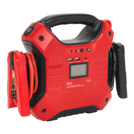 Sealey 1200/450A 12/24V Jump Starter Power Pack Lithium-ion Phosphate (LiFePo4) SL32S