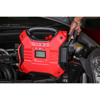Sealey 1200/450A 12/24V Jump Starter Power Pack Lithium-ion Phosphate (LiFePo4) SL32S