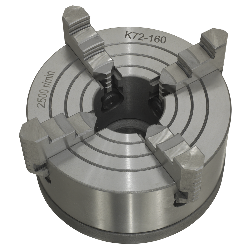 Sealey 4-Jaw Independent Chuck with Back Plate SM27FJC