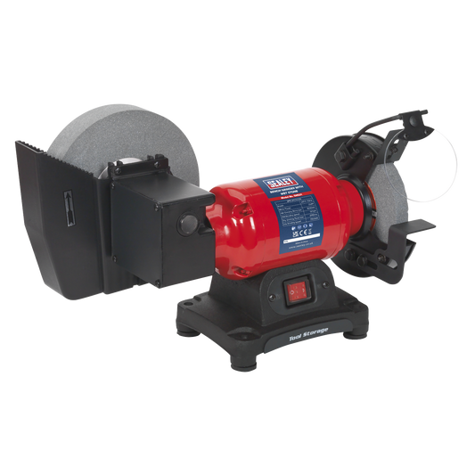 Sealey Ø150mm Bench Grinder with Ø200mm Wet Stone 250W SM521