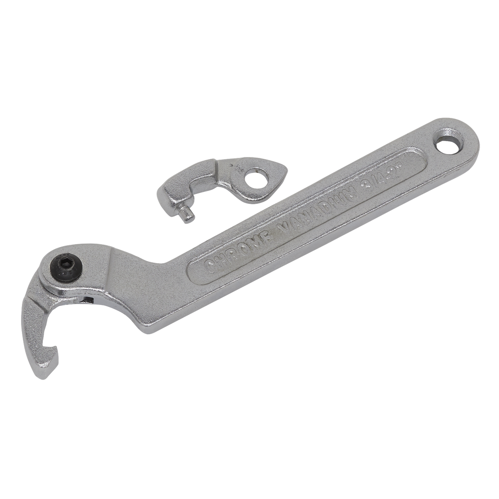 Sealey 3pc Adjustable C Spanner - Hook & Pin Wrench Set 19-51mm SMC2S