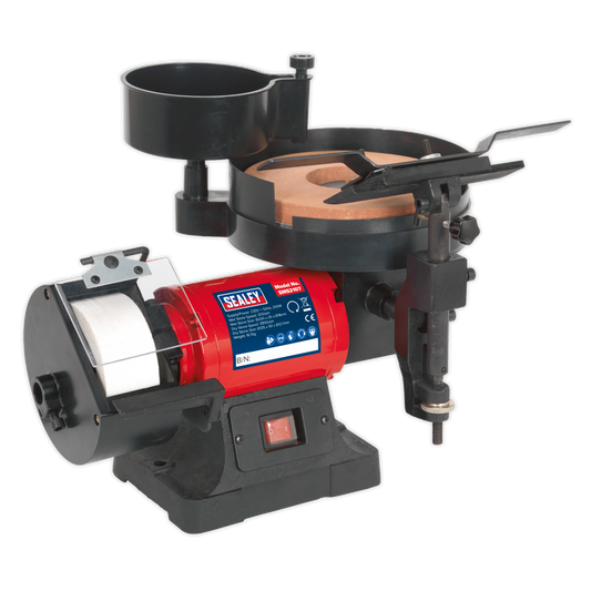 Sealey Ø200/125mm Wet & Dry Bench Grinder/Sharpener 250W SMS2107