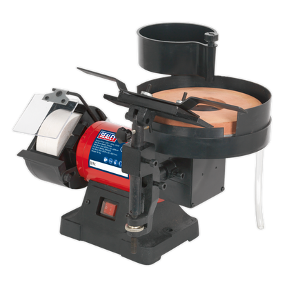 Sealey Ø200/125mm Wet & Dry Bench Grinder/Sharpener 250W SMS2107