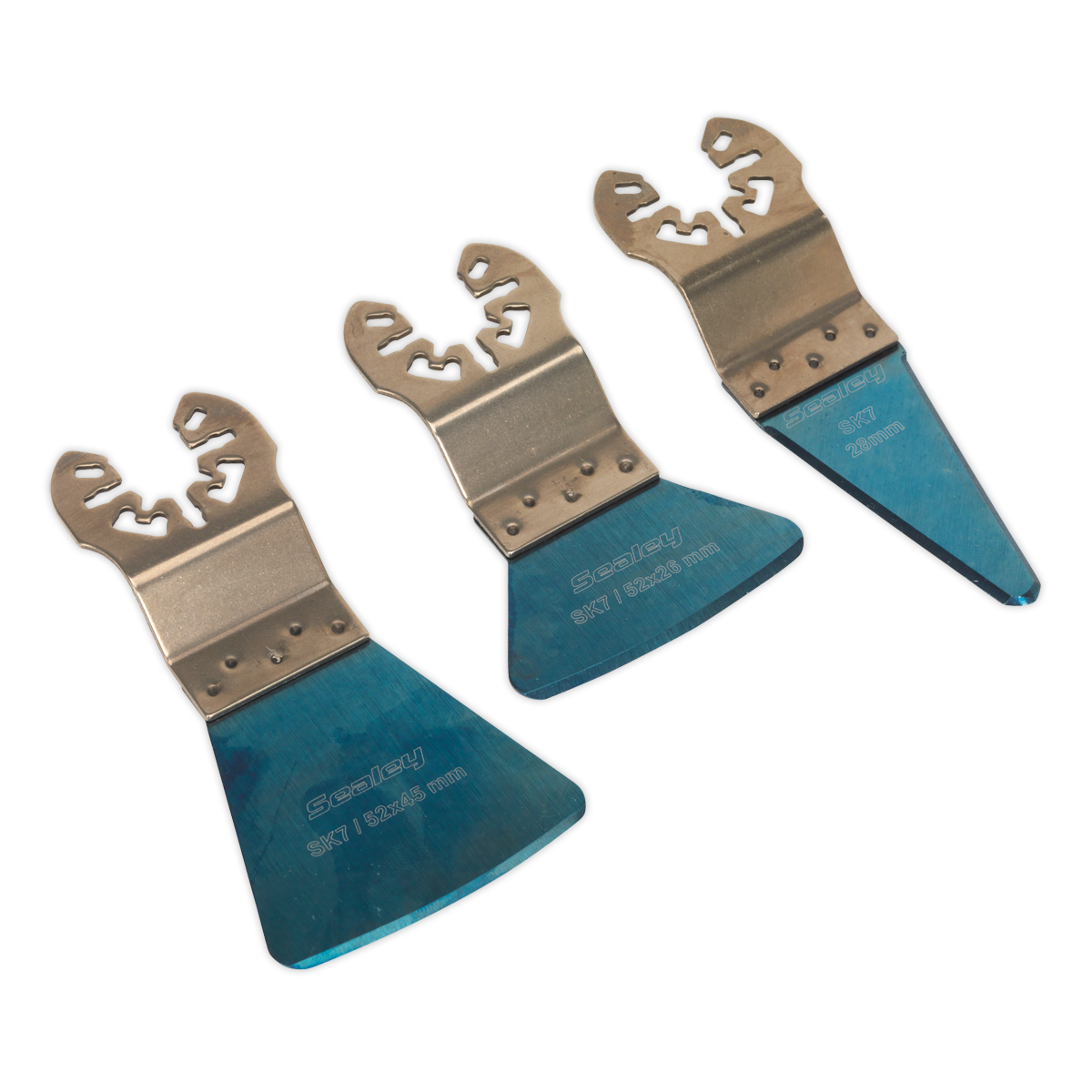 Sealey 3pc Quick Change Multi-Tool Scraper Blade Set SMTB3