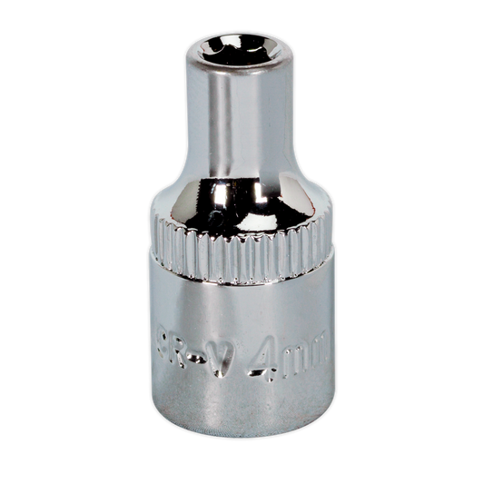 Sealey 4mm 1/4"Sq Drive Fully Polished WallDrive® Socket SP1404