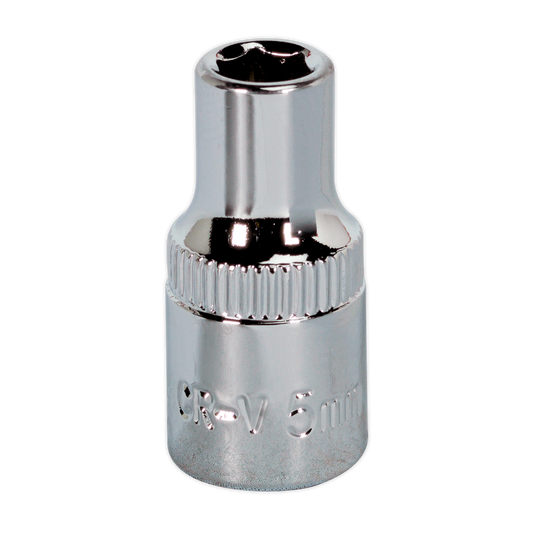 Sealey 5mm 1/4"Sq Drive Fully Polished WallDrive® Socket SP1405