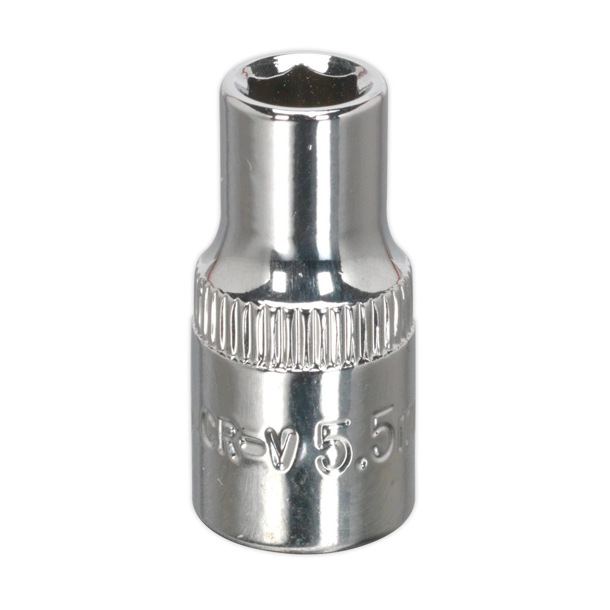 Sealey 5.5mm 1/4"Sq Drive Fully Polished WallDrive® Socket SP14055