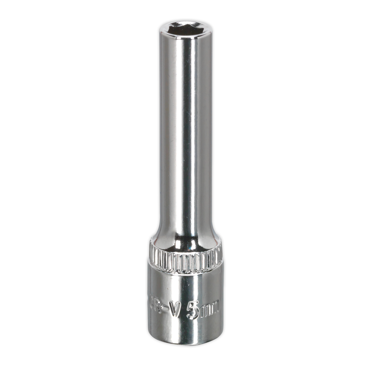 Sealey 5mm Deep 1/4"Sq Drive Fully Polished WallDrive® Socket SP1405D