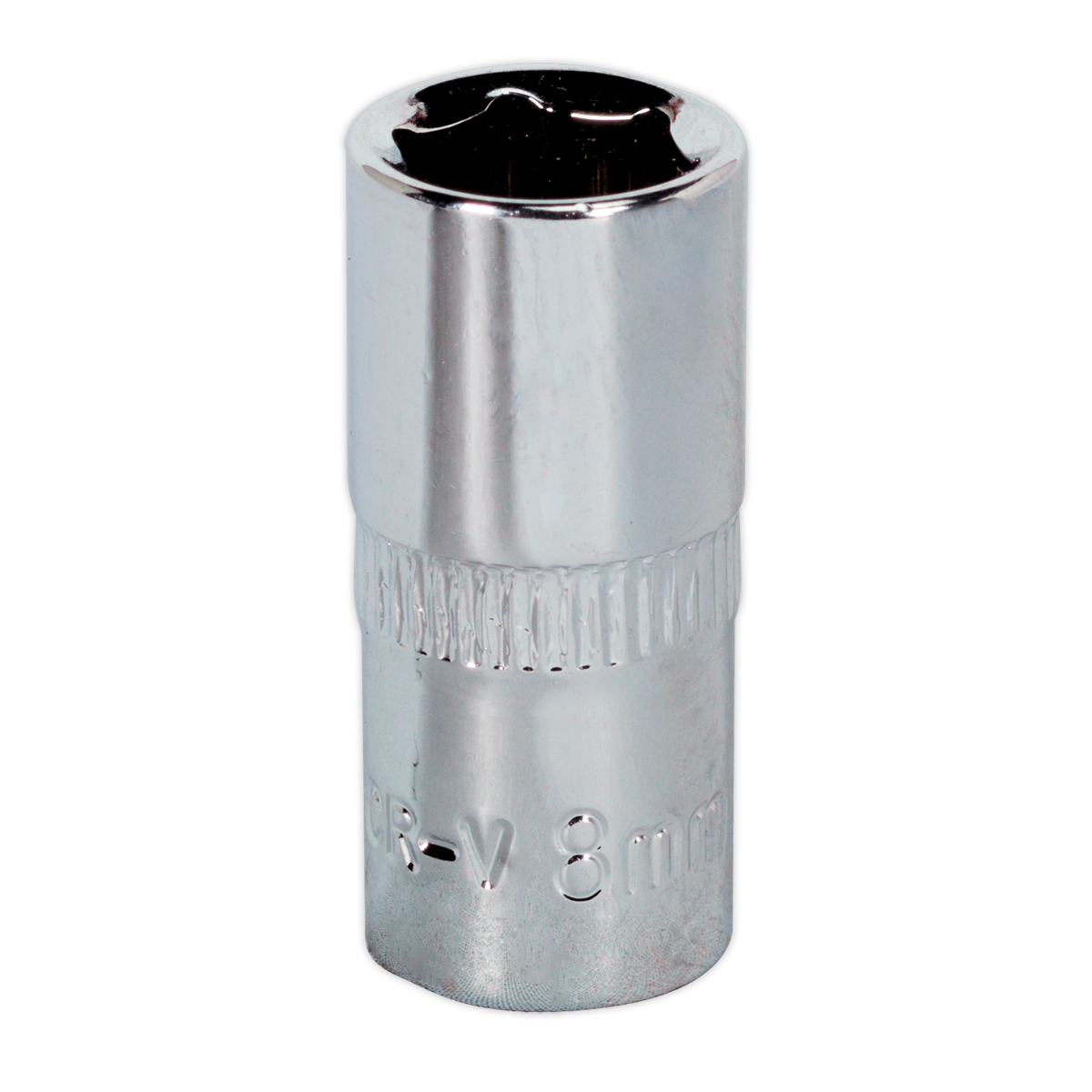 Sealey 8mm 1/4"Sq Drive Fully Polished WallDrive® Socket SP1408