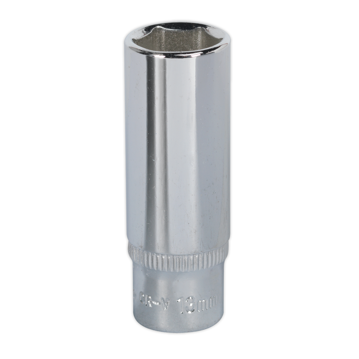 Sealey 13mm Deep 1/4"Sq Drive Fully Polished WallDrive® Socket SP1413D