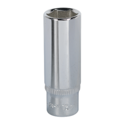 Sealey 13mm Deep 1/4"Sq Drive Fully Polished WallDrive® Socket SP1413D