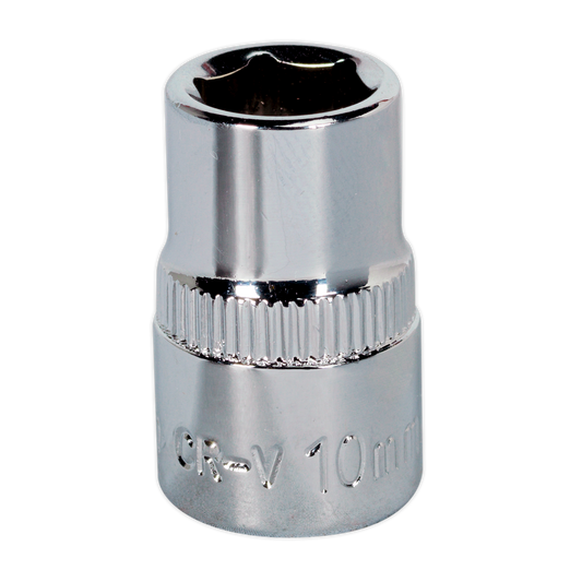 Sealey 10mm 3/8"Sq Drive Fully Polished WallDrive® Socket SP3810