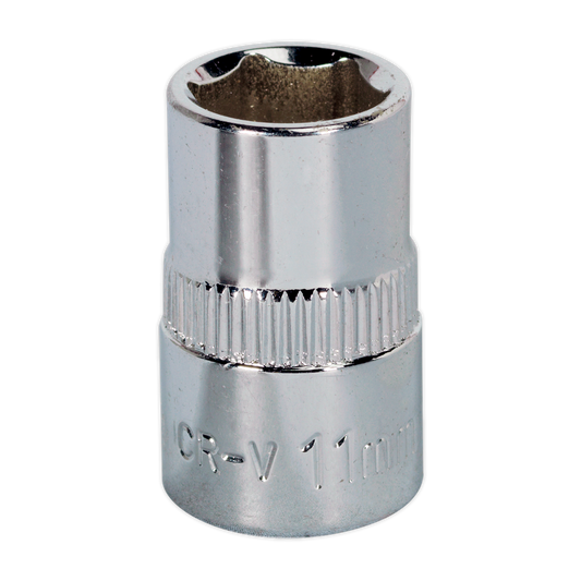 Sealey 11mm 3/8"Sq Drive Fully Polished WallDrive® Socket SP3811