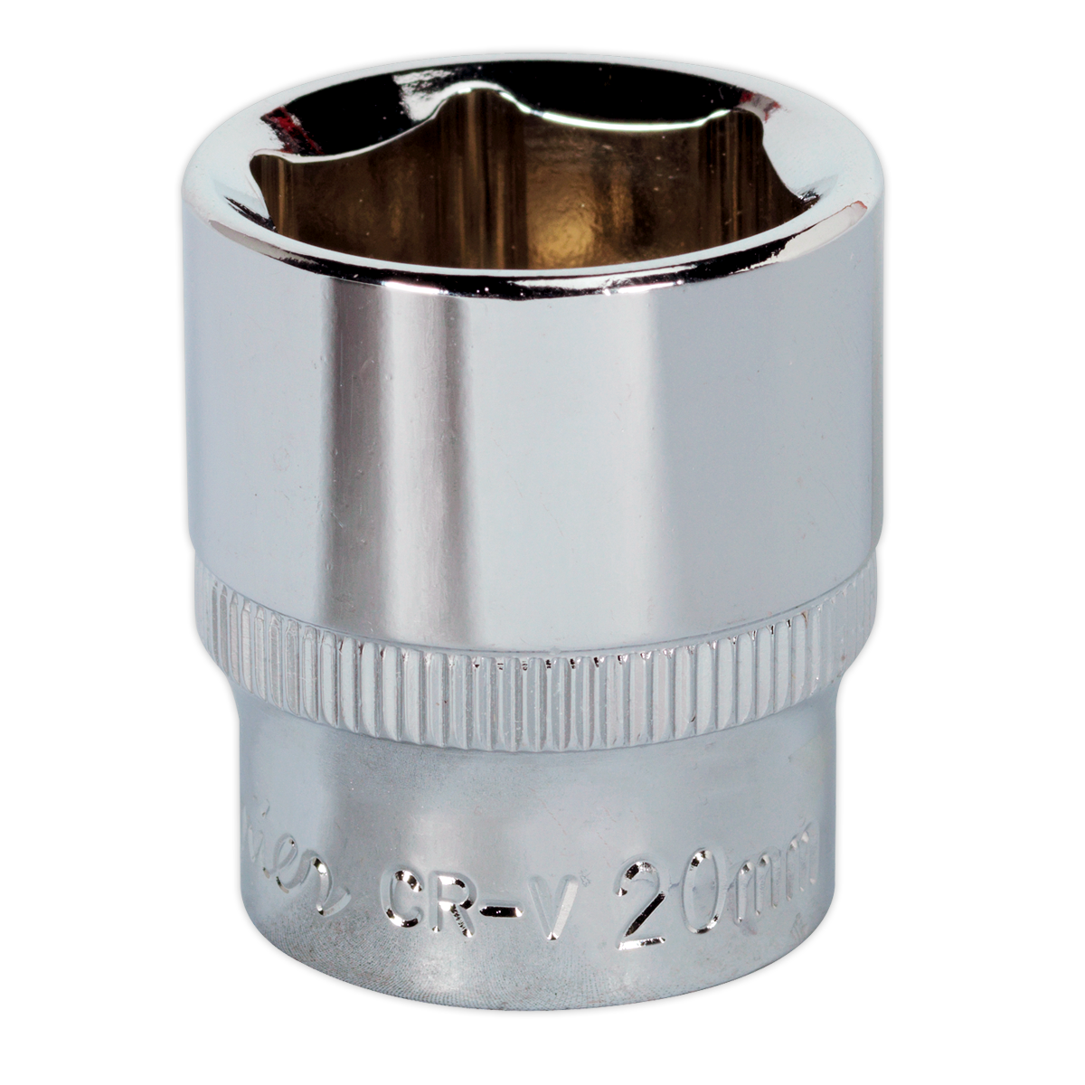 Sealey 20mm 3/8"Sq Drive Fully Polished WallDrive® Socket SP3820