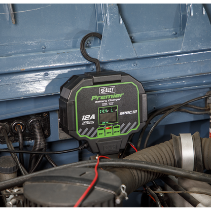 Sealey 12A Automatic Battery Charger & Maintainer SPBC12
